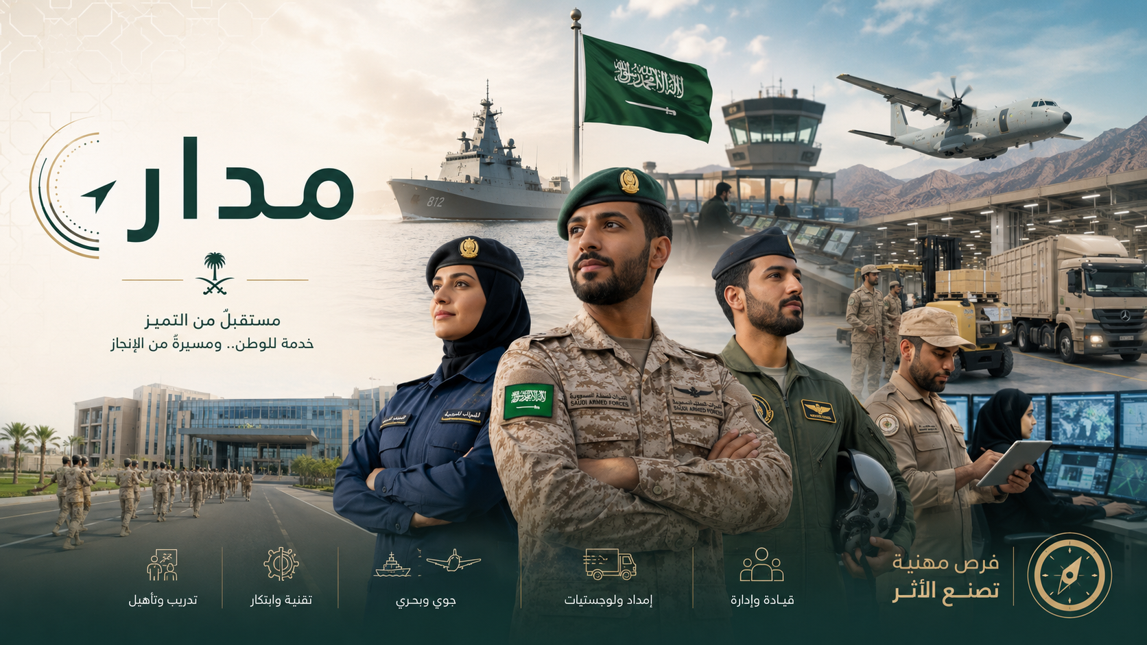 الدليل الشامل للتوظيف في القطاع العسكري السعودي: فرص، ميزات، وشروط الالتحاق.