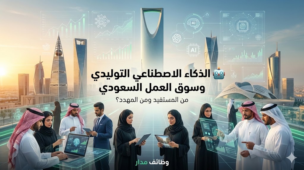 الذكاء الاصطناعي التوليدي وسوق العمل السعودي 2026 — فرص وتحديات وتأثيره على الوظائف