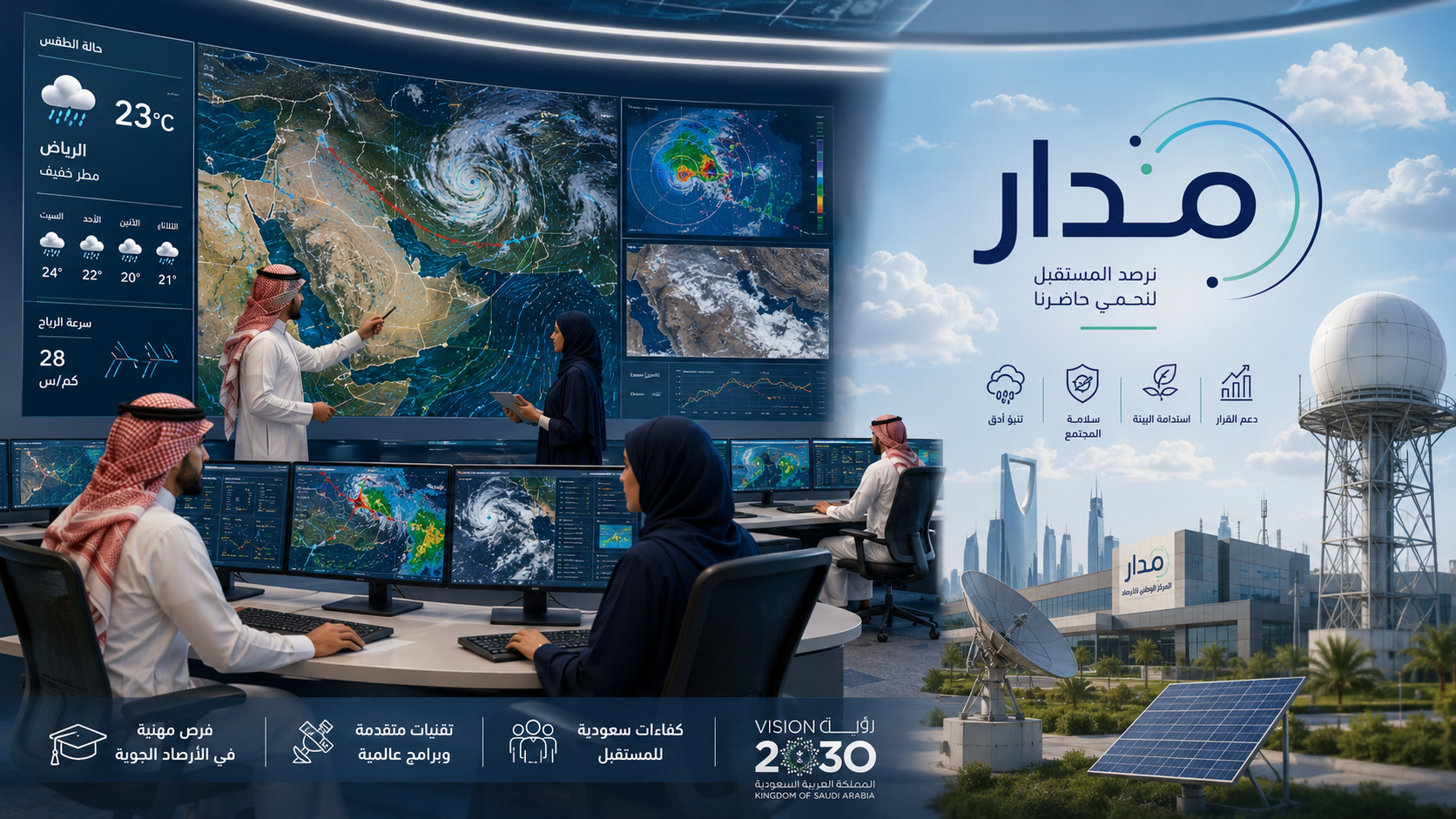 العمل في مجال التنبؤات الجوية في السعودية: كيفية إعداد التنبؤات الجوية ومهام متخصصي الأرصاد الجوية