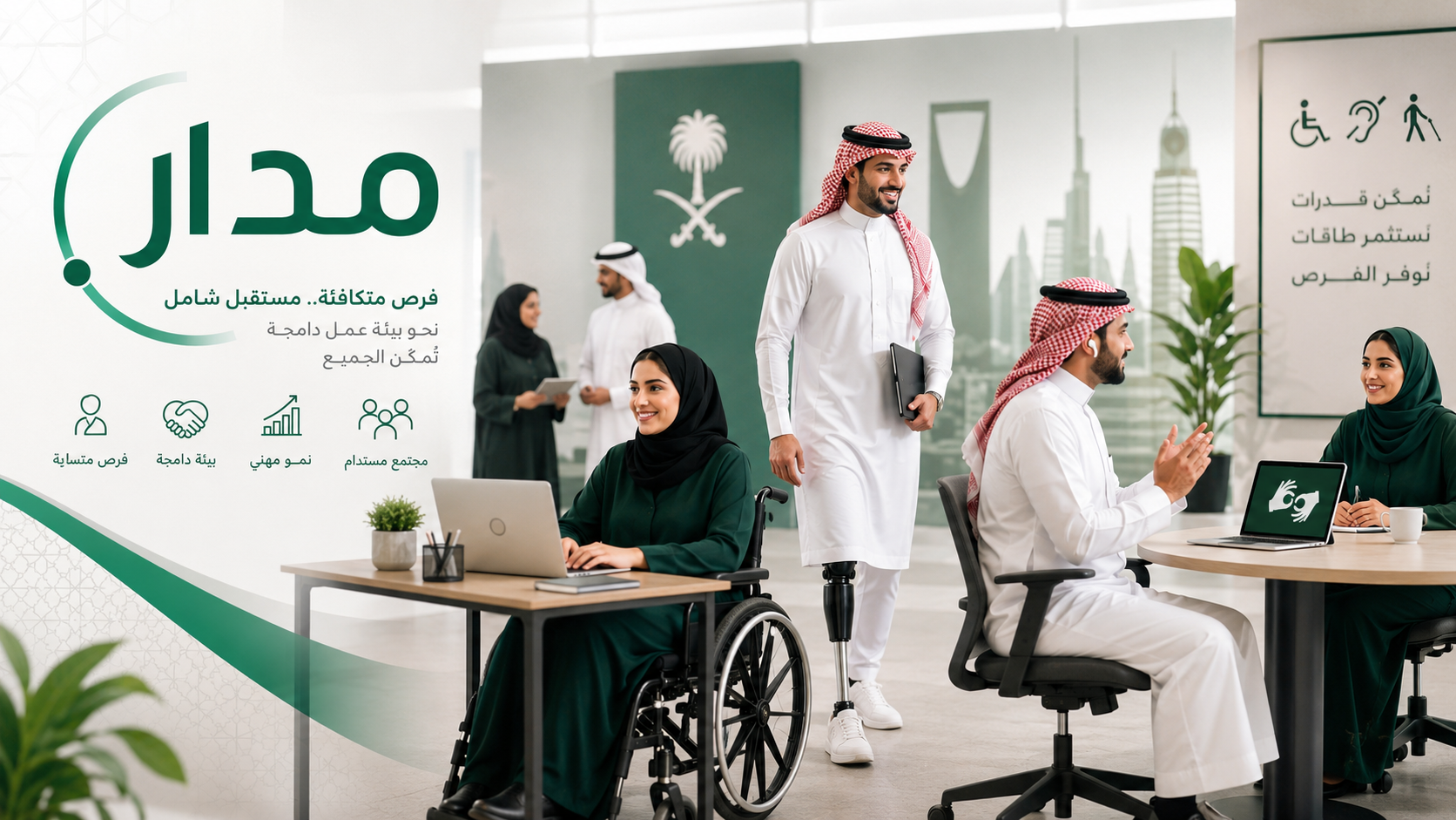 حقوق وفرص توظيف الأشخاص ذوي الإعاقة في السعودية