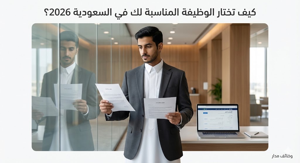 كيف تختار الوظيفة المناسبة لك في السعودية 2026؟ أهم معايير الاختيار قبل التقديم