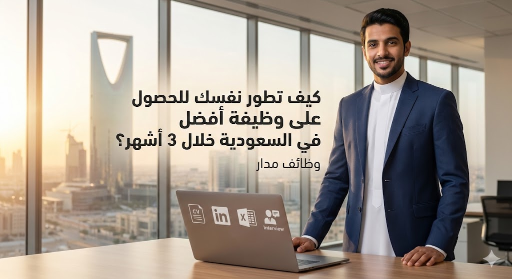 كيف تطور نفسك للحصول على وظيفة أفضل في السعودية خلال 3 أشهر؟ خطة عملية لزيادة فرص التوظيف