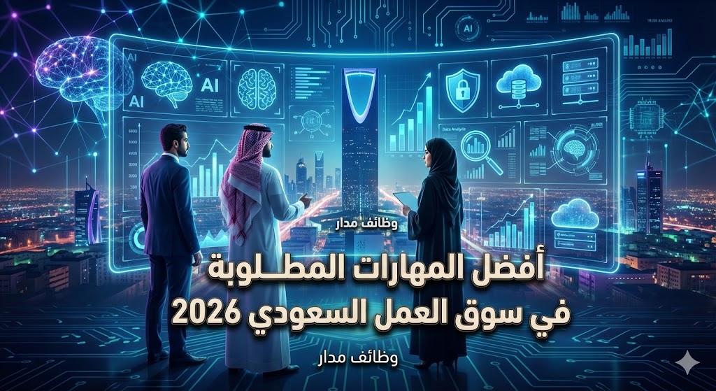 أفضل المهارات المطلوبة في سوق العمل السعودي 2026 | مهارات المستقبل وفرص التوظيف