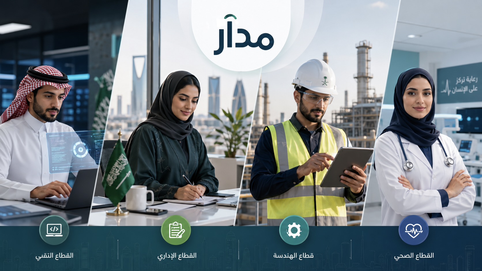 التخصصات التقنية، الإدارية، الهندسية، والصحية في سوق العمل السعودي